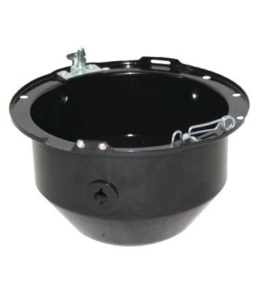 cuvelage de phare noir en tôle Cibié - 4CV