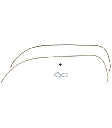 kit jonc de calandre avec agrafes - Traction 11 BL