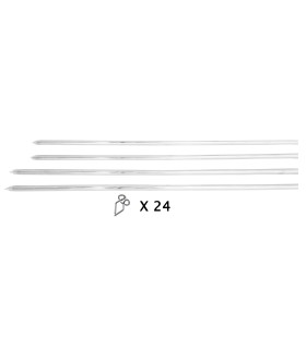 baguette de porte avec 24 agrafes