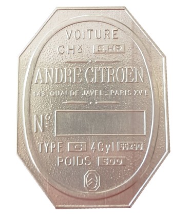 plaque moteur 5 HP à frapper