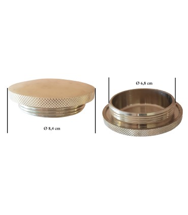 bouchon de radiateur laiton nickelé