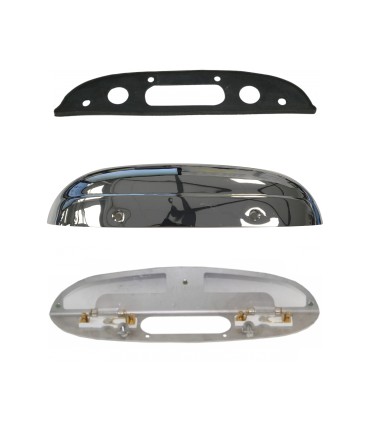 lanterne plaque d'immatriculation de coffre chromé après 1952