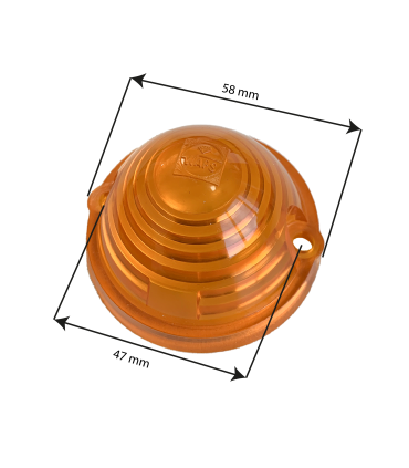 petit cabochon orange seul