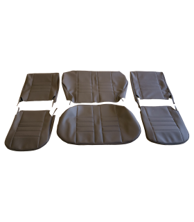 kit housses de sièges skaï marron - 4CV