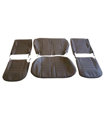 kit housses de sièges skaï marron - 4CV