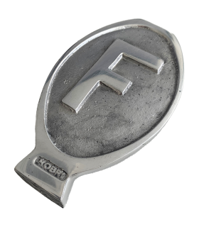 plaque F ovale avec embase de fixation