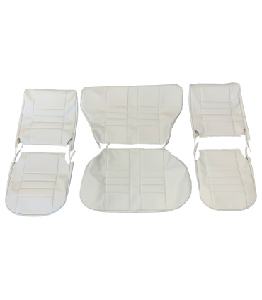 kit housses de sièges skaï "losange" ivoire - 4CV