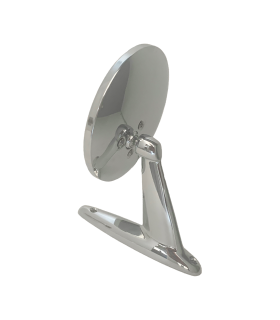 Rétroviseur Rond  chromé sur pied de 12.5 cm