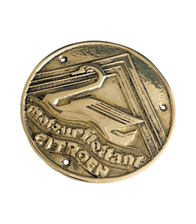 plaque moteur flottant chromée - Citroën Rosalie