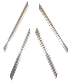 chevrons de calandre 11  BL avec agrafes