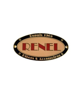 plaque émaillée RENEL 2023 - 1 fixation centrale