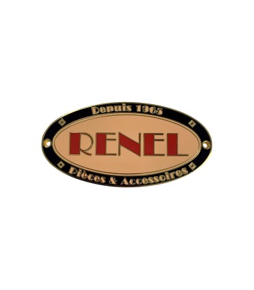 plaque émaillée RENEL 2023 - 1 fixation centrale