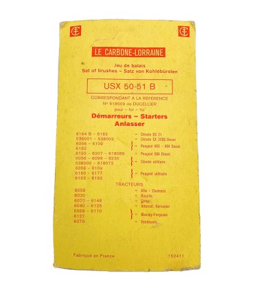 balais charbon de démarreur Ducellier - 618509