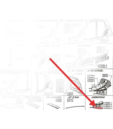 fond de jambonneau (conducteur) - Traction