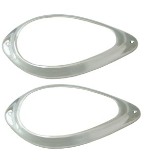 paire d'enjoliveur de feux d'aile arrière (chromé) - Traction