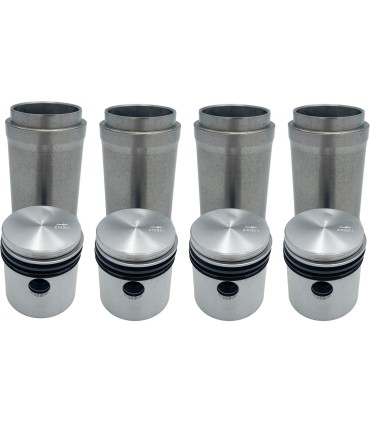 chemises pistons embase 62.5 x 58 - 4CV / Dauphine