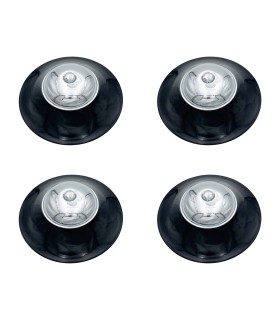 PACK 4 enjoliveurs roue BM noir   4 coupelles   4 vis - Traction