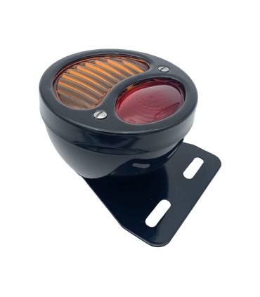 feu 3 fonctions noir / face noir sans éclairage de plaque