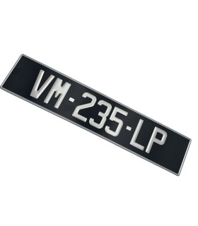 plaque d'immatriculation aluminium - 520x110