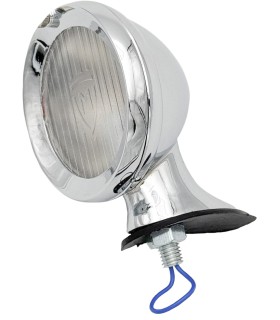 feu Marchal chromé - verre blanc