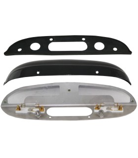 kit lanterne plaque d'immatriculation de coffre noir - Traction après 1952