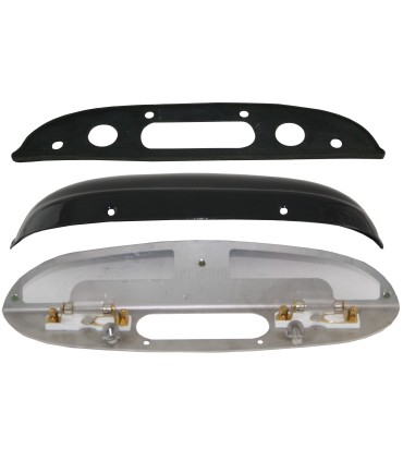 kit lanterne plaque d'immatriculation de coffre noir - Traction après 1952