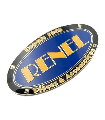 Plaque émaillée RENEL édition 90 ans de la Traction - 1 fixation centrale