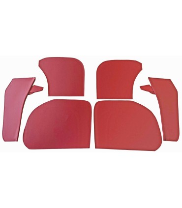 vide poches avant en skaï rouge - 4CV