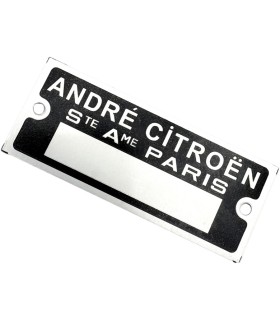 plaque numéro moteur - Citroën