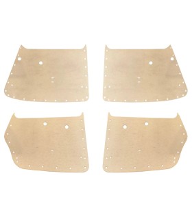 kit 4 panneaux de porte à confectionner - Traction 11B avant 1952