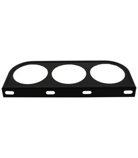 support thermomètre noir 3 trous - ø 52mm